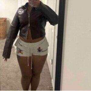 Cute red leather jacket/ comes in all sizes sold separetly